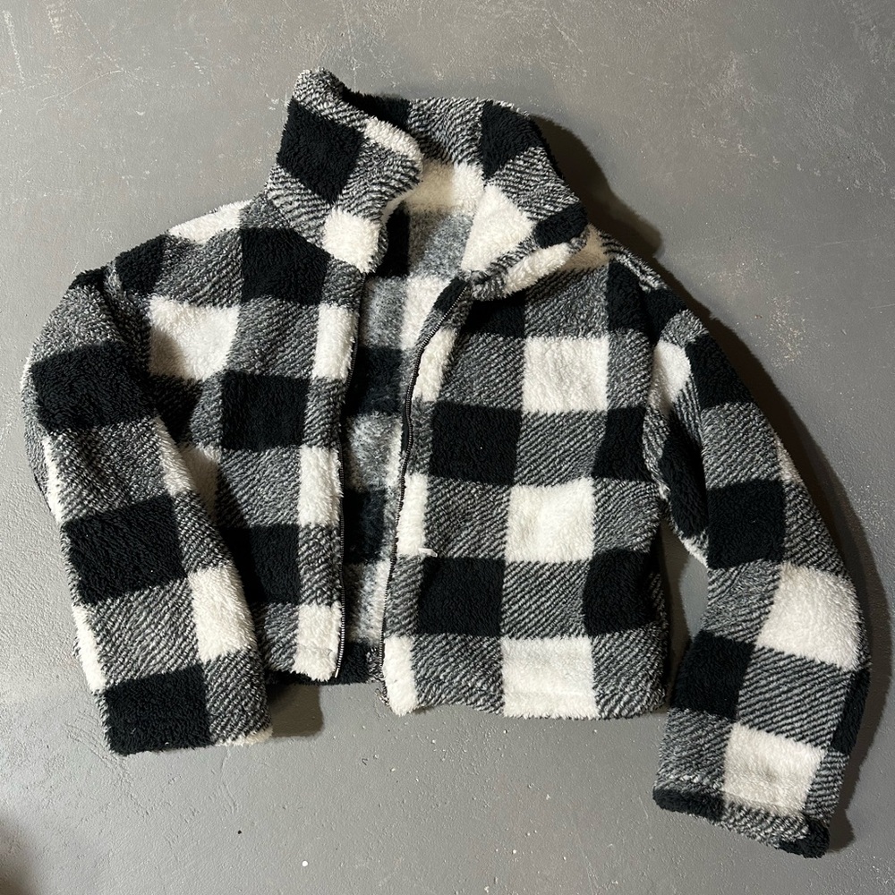 Black and White Checkered Jacket